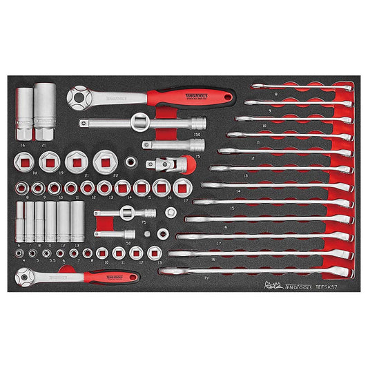 Teng 57pc Spanner And Socket Set (EVA)