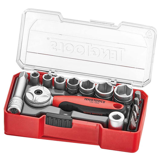 Teng 15pc 1/4in Dr. Socket Set 5.5-13mm**