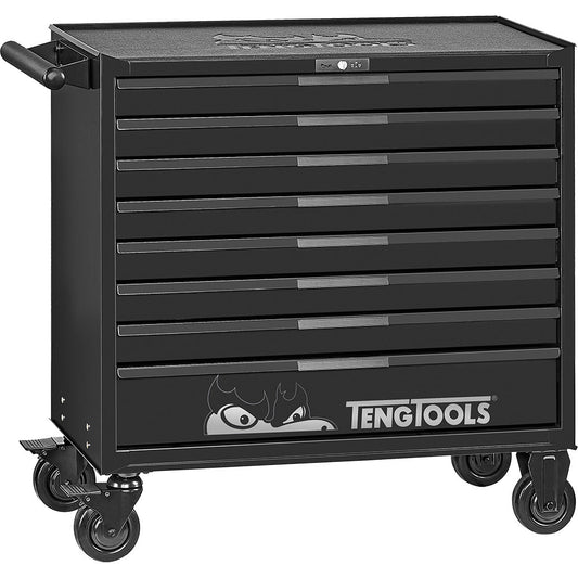 Teng Pro35™ 37in Roller Cabinet 8 Drawers Black