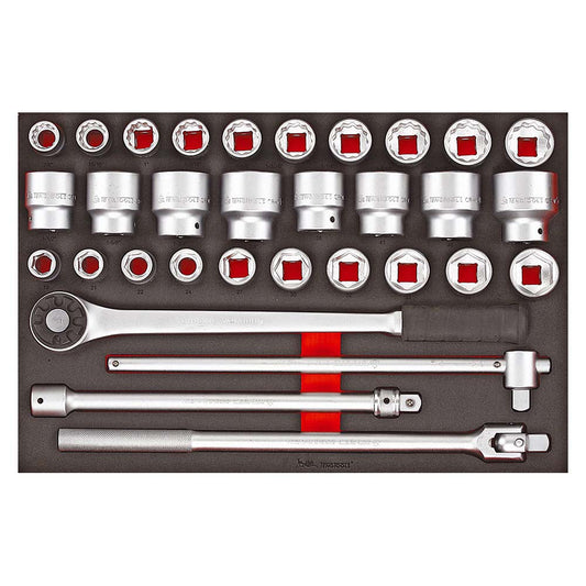 Teng 32pc 3/4in Dr. MM/AF Socket & Acc. Set (EVA)