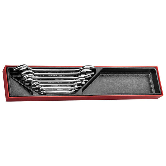 Teng 7pc AF Spanner Set Dbl. Open End 1/4-1-1/4in - TTX-Tray