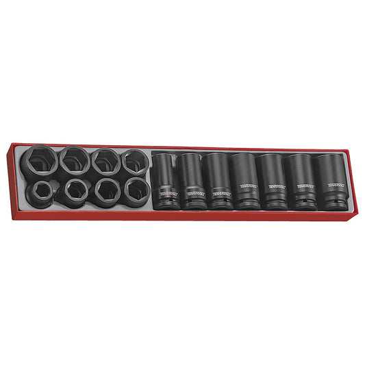 Teng 15pc 3/4in Dr. Impact Reg & Deep Skt Set - TTX-Tray
