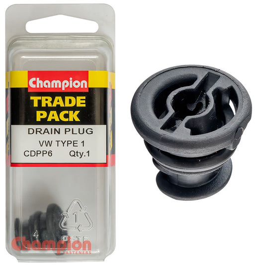 Champion Drain Plug (Sump) for VW, AUDI, Porsche Type 1 -1pk
