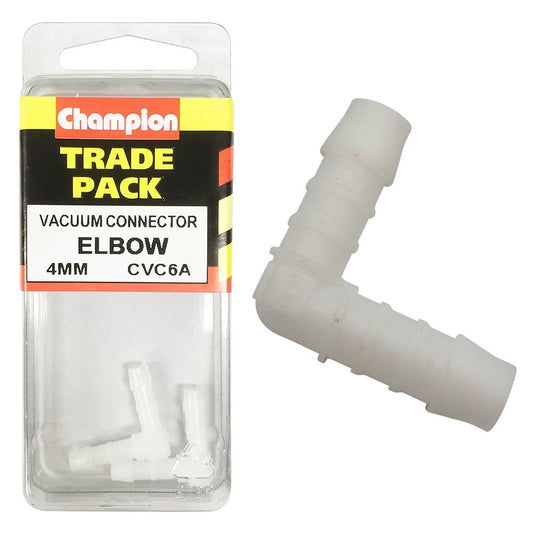 Champion Hose Fitting 90Â° Elbow 4mm - 2pk
