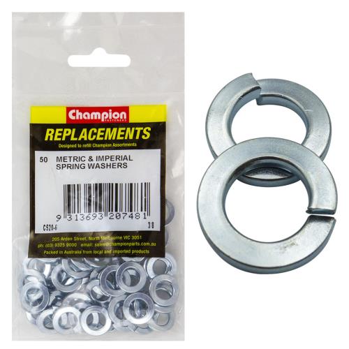 Champion 3/8in Flat Section Spring Washer - 150pk