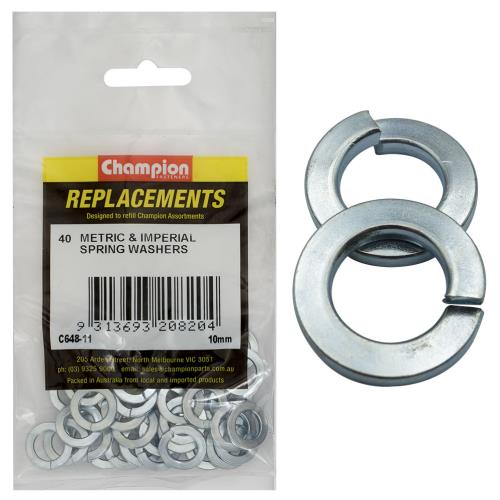 Champion 10mm Flat Section Spring Washer - 150pk