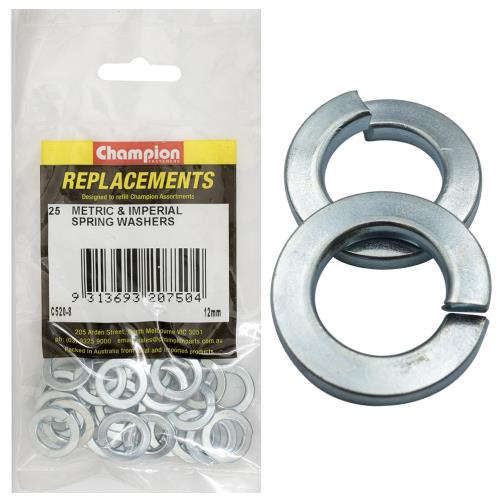 Champion 12mm Flat Section Spring Washer - 100pk