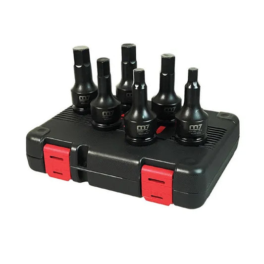 M7 In Hex Impact Socket Set 3/4in Dr. MM 6pc
