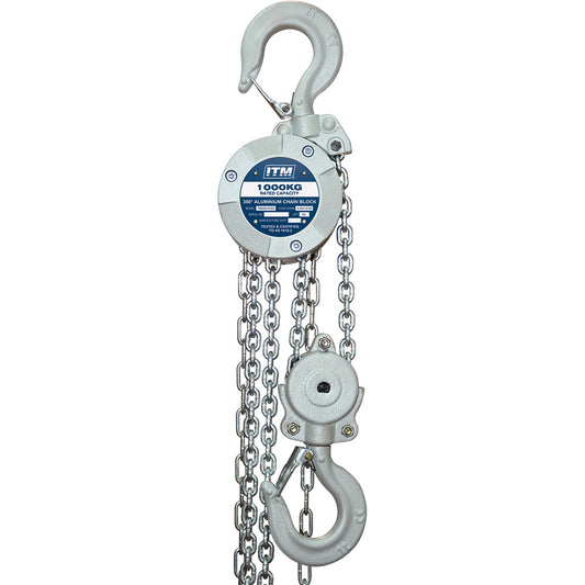 ITM Chain Block, Aluminium 360 Degree, 1000kg, 3M Lift