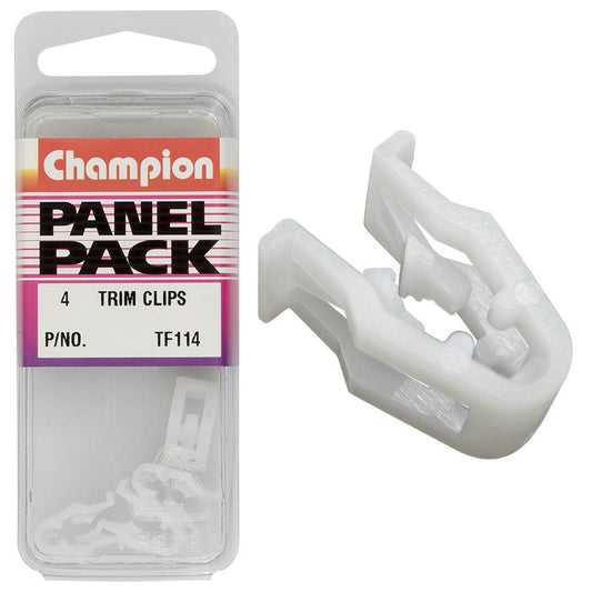 Champion Instrument Panel Clip White 4pk
