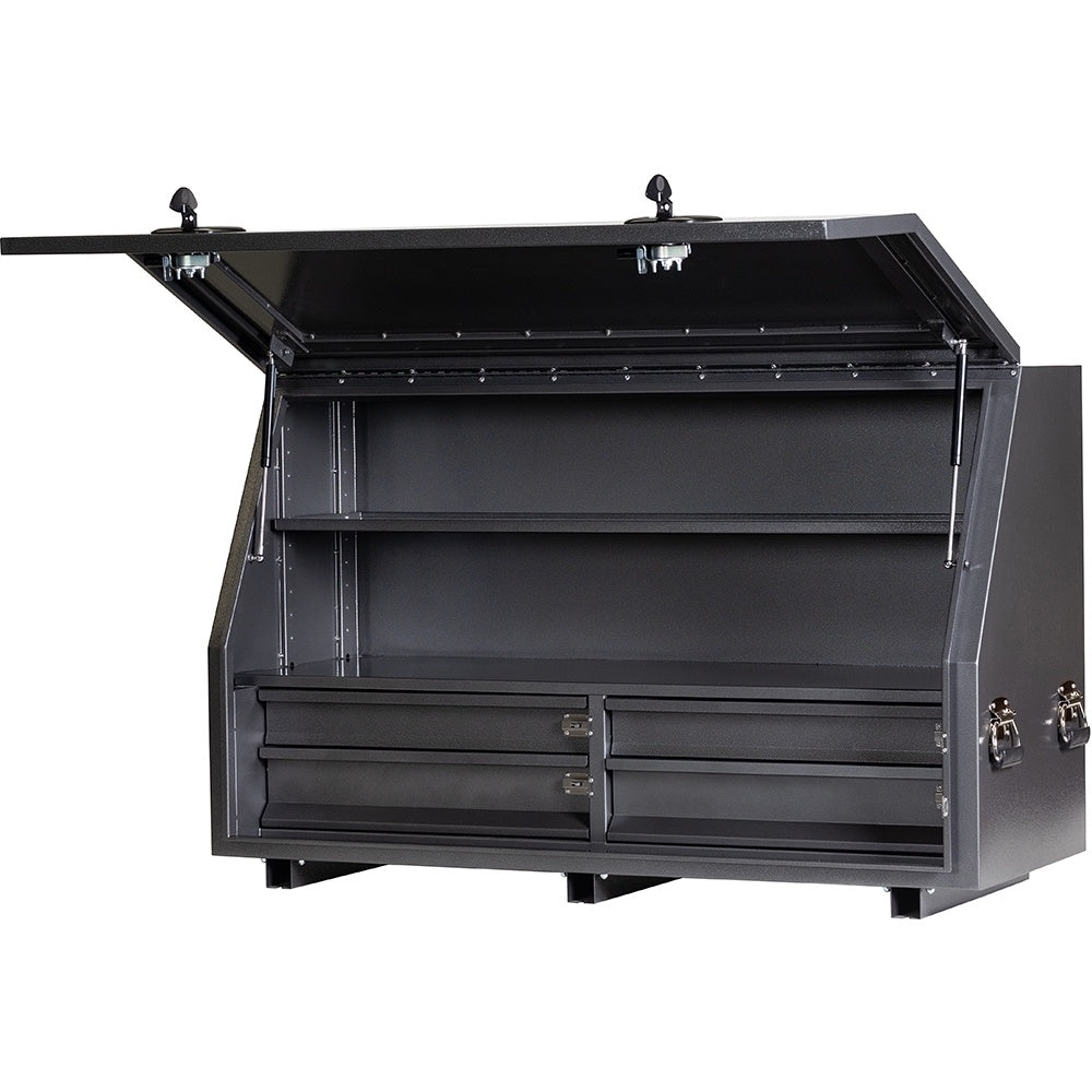 KABoxes 1360 Series 4 Drawers & 2 Shelves - Charcoal Grey