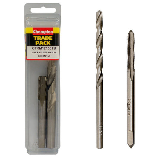 Champion Tap & Drill Bit Refills â M12 x 1.50mm -2pk