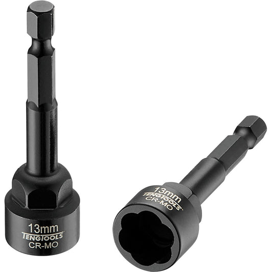 Teng 13mm 1/4in Hex Twist Extractor Cr-Mo